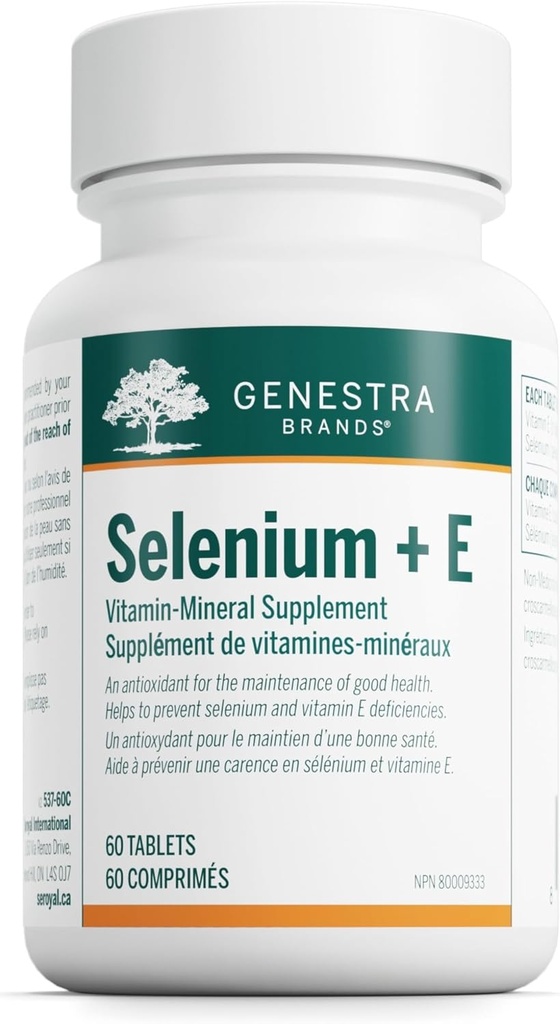 Genestra Brands Selenium + E | Provides antioxidant Support | 60 Tablets