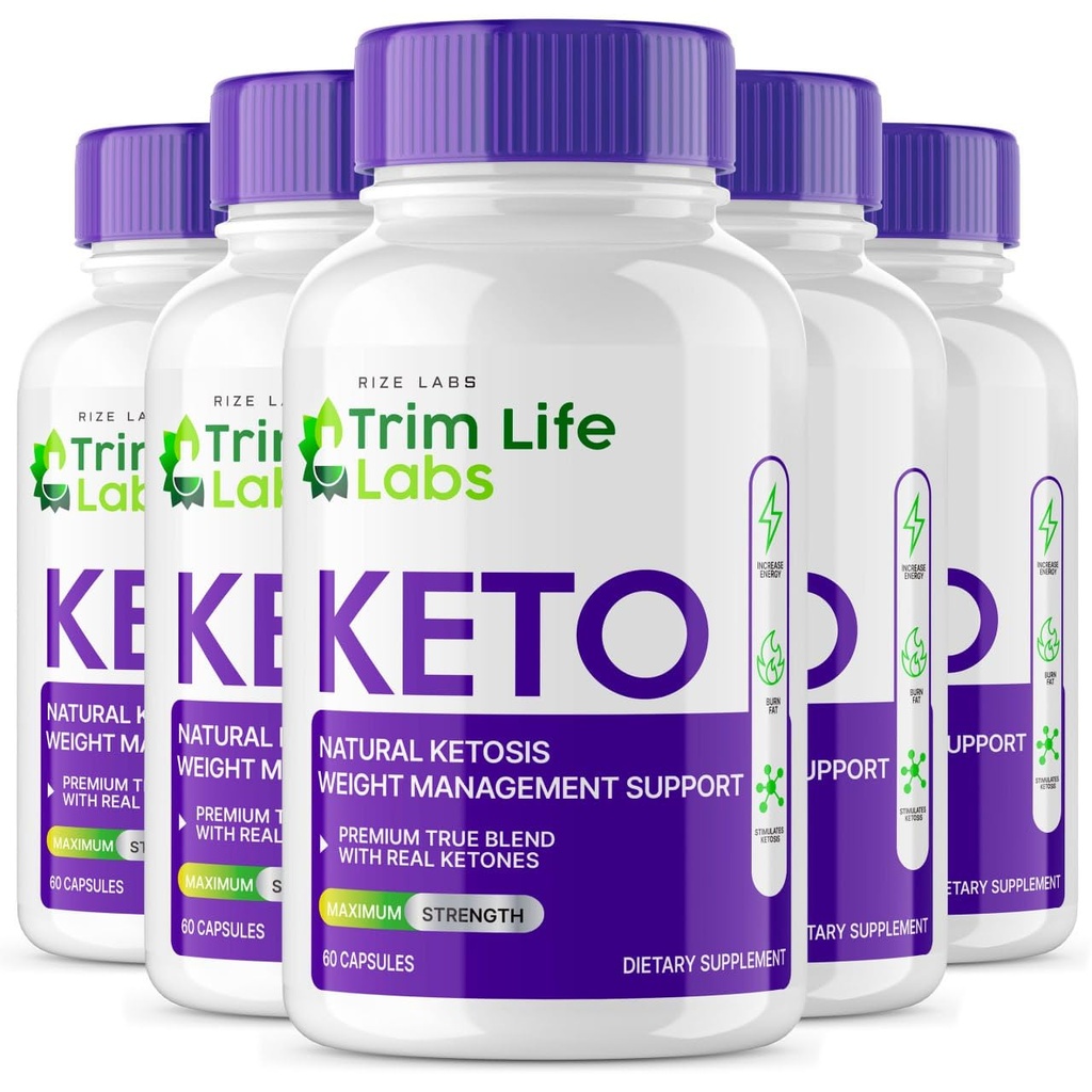 rize labs - - Trim Life Labs Keto Capsules - Weight Loss Pills - Support Maximum Strength Formula, Keto+ACV Supplement (300 Capsules)