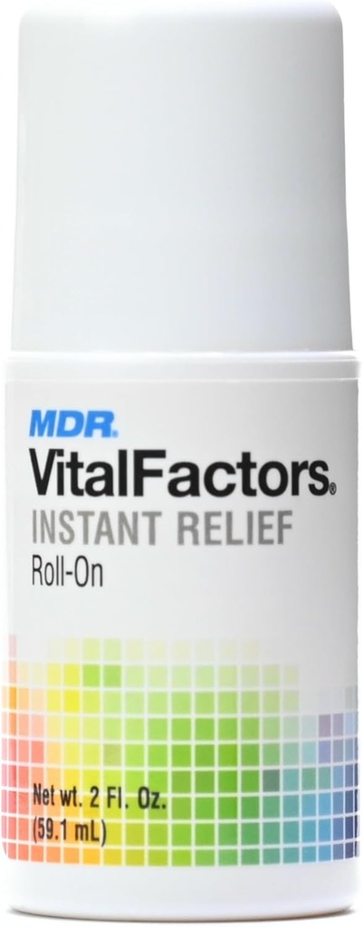 MDR VitalFactors Instant Soothing Roll-On – Fast-Absorbing, Clear Formula for Back, Neck, Hands & Feet – 2 Fl. Oz.