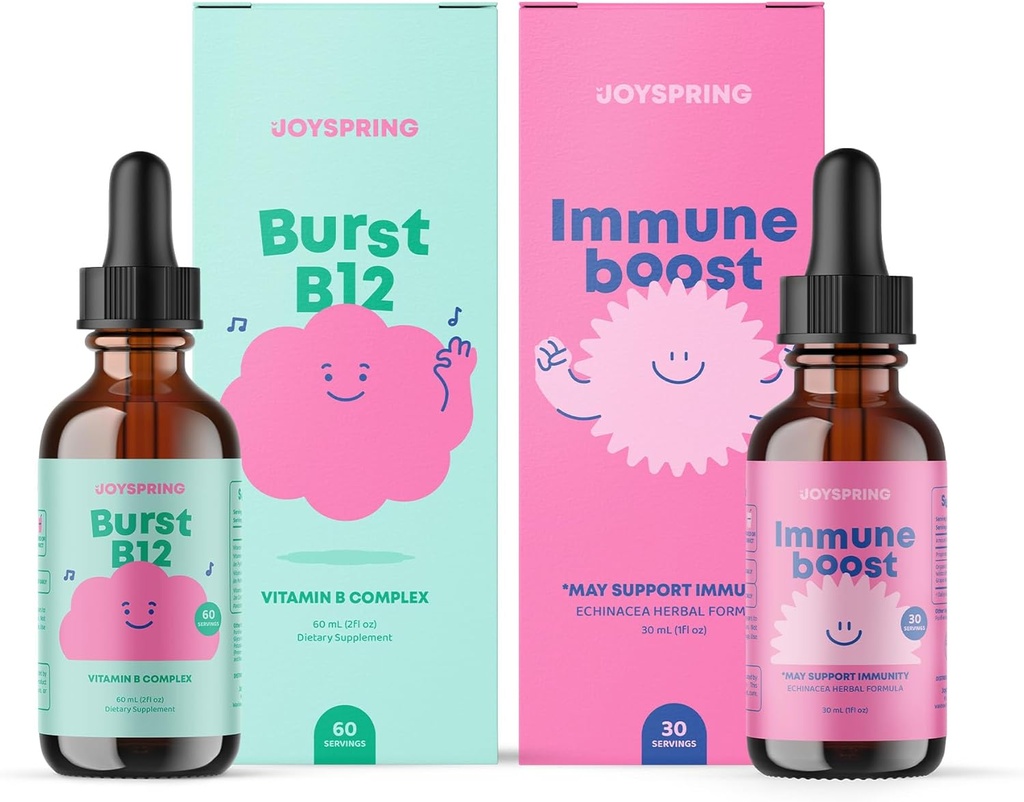 JoySpring Liquid B Complex and Immune Drops for Kids