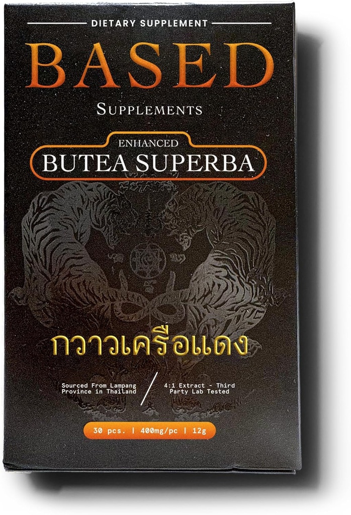 Butea Superba Extract - Traditional Thai Herb for Men's Vitality, Focus & Energy - Premium Root Powder with Natural Flavonoids