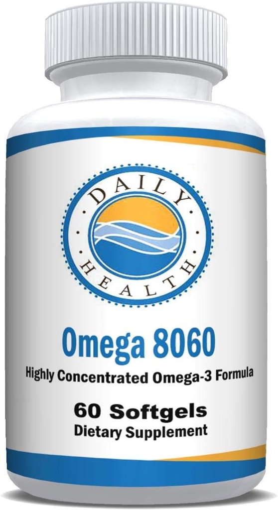 Omega 8060 2400mg Omega 3 Fish Oil Joint Health Supplement 60 softgel - 1 Month Supply