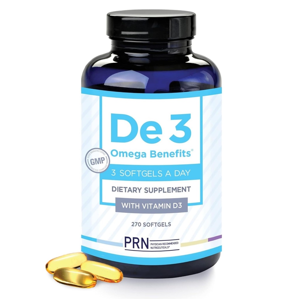 De3 Dry Eye Ultra Pure rTG Omega 3 – Support for Dry Eyes - 2400mg EPA & DHA – New & Improved-Burpless-3 per Day Serving, 3-Month Supply