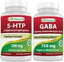 Best Naturals 5-HTP (5-hydroxytryptophan) 100 mg & GABA 750 mg