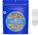 Capsuline Colored Size 4 Empty Vegan Capsules - 5000 Count - Empty Veggie Pill Capsules - DIY Vegetable Capsule Filling - Empty Caps - Kosher and Halal Certified - Non-GMO Certified (White)