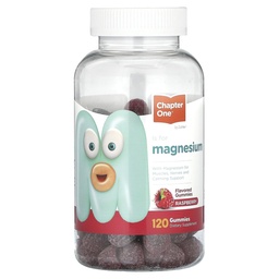 Zahler Chapter One Magnesium Gummies - Supports Calm for Kids - Chewable Magnesium Supplement Gummies to Support Muscle Function - Kosher, Dairy-Free & Gluten-Free - Raspberry, 120 Count