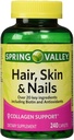Spring Valley - Hair, Skin & Nails, Biotin-Collagen-Gelatin, 240 Caplets