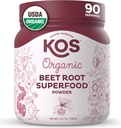 KOS Organic Beet Root Powder - 90 Servings (2pk Bundle)