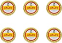 Rawleigh Antiseptic Salve Iconic Yellow Big Tin: 4.5 oz, Multi-Purpose Ointment Soothes Cuts, Bruises, Irritations, with Turpentine, Phenol, Cottonseed Oil & Paraffin, Original Formula - Pack of 6