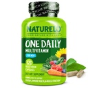 NATURELO Mens Multivitamins - One Daily Multivitamin for Men with Vitamins, Minerals & Organic Whole Foods, Boost Energy & Health, Non-GMO, 120 Vegetarian Capsules