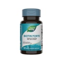 Nature's Way Extra Strength Biotin Forte, Supports Healthy Hair, Skin & Nails*, 5,000 mcg per Serving, High Potency B-Vitamins, Vitamin C, 60 Vegan Tablets (Packaging May Vary)