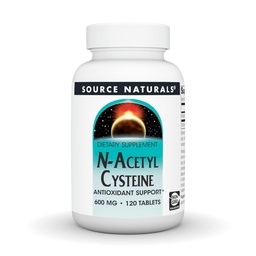 Source Naturals N-Acetyl Cysteine Antioxidant Support 600 mg Dietary Supplement that Supports Respiratory Health* - 120 Tablets