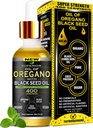 Oil Of Oregano With Black Seed Oil - 400 Servings, 2 in 1 Wild Organic Oregano Oil with Black Seed Oil for Immune & Digestive Support – Non-GMO, Gluten-Free Drops – Herbal Wellness Supplement