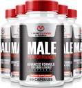 (5 Pack) Virilwood Capsules For Men, Official Viril Wood Pills 1200 mg, All Natural Male Formula to Support Long-Lasting Performance and Overall Health, Premium Multivitamins Review (300 Capsules)
