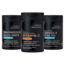 Sports Research® Multivitamins Pack - High Potency Liposomal Vitamin C Supplement 1000 mg + Magnesium Glycinate 160 mg + Omega-3 Fish Oil 1250 mg