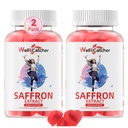 Saffron Gummies for Adults Kids - Organic Saffron Extract Supplement for Men Women Sugar Free for Mood Balance Support Better Sleep Metabolism with Vitamins Non GMO Strawberry Flavored 60 Days Supply