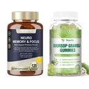 Totaria Brain Supplements for Memory and Focus + Soursop Oil Graviola Sea Moss Gummies