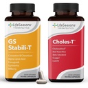 LifeSeasons GS Stabili-T + Choles-T – Blood Sugar & Cholesterol Support Supplement Bundle – Promotes Healthy Circulation, Vision, Heart & Liver Function – Chromium, Cinnamon, 90 Capsules & 90 Capsules