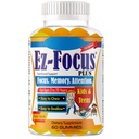 Plus Brain Booster Omega 3 Kids Focus and Attention Supplements for Cognitive Health, Support Memory, Mental Clarity, Concentration for Children and Teens - Fruity Flavor Vitamins 60 Count