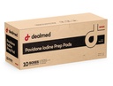 Dealmed Povidone Iodine Prep Pad 10% - Individually Sealed Packets Perfect for Wound Care and Portable First Aid Kits, 100/Box (Case of 10)