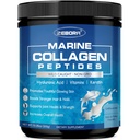 ZEBORA Marine Collagen Peptides Powder with Hyaluronic Acid, Keratin - Wild Caught Hydrolyzed Fish Collagen with Multivitamins - Support Skin Hair Nail, Keto Friendly, 35 Servings