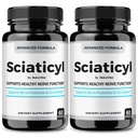 (2 Pack) Sciaticyl – Premium Nerve Support with Natural Ingredients for Nerve Comfort, Signaling & Balance | Sciaticyl Neuropathy Support Formula | Nerve Health Easy-to-Take Daily Pills (120 Capsules)