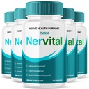 (5 Pack) Nervital Capsules, Maximum Strength Neuropathy Relief For Legs and Feet, Vitamins Stimulator for Nerve, Essentials Regeneration Supplement Formula Pills, Numbness, Tingling In Hand (300 ct)