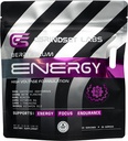 Energy Gummies for Men and Women, 90mg Caffeine with Beta-Alanine, L-Theanine, B12 and B6, Pre Workout Focus and Endurance Support, Vegan Non-GMO, Berry Plum, 30 Count