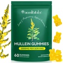 NIFEISHI Mullein Gummies for Lungs, 2000mg Mullein Leaf Extract for Respiratory & Digestive & Immune Support, Natural Herbal Supplement, Pear Flavor Gummies 60 Gummies