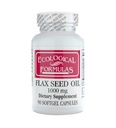 Ecological Formulas Organic Flax Seed Oil 1000 Mg, White, 90 Count
