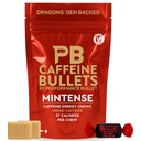 Caffeine Bullet 4 Mint Caffeine Chews = 400mg Caffeine Kick, Faster Than Energy gels & Cycling Chews for a mid-Race Endurance Sports and Gaming Caffeinated Energy Boost…