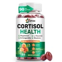 Cortisol Supplements for Women and Men Softgels, Cortisol Manager 10-in-1 with Magnesium Ashwagandha Rhodiola L-Theanine Balanced Cortisol Levels for Relaxation Focus Cognitive Night Support 180 Count