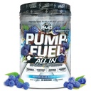 PMD Sports Pump Fuel All in Medium Stim, Ultimate Pre Workout Powder & Muscle Pump, Serious Energy, Focus, Endurance & Recovery, Premium Creatine & Beta Alanine, Reppin’ Blue Raspberry, 20 Servings
