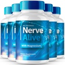 Nerve Alive for Nerve Pain Capsules, Nerve Alive for Neuropathy Supplement Pills, Nerve Health Support Advanced Formula - Maximum Strength, NerveAlive Natural Support Reviews (5 Pack)