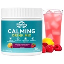 Suiyilary Calm Magnesium Powder, Cortisol Supplements Drink Mix No Sugar for L-Theanine, KSM66 Ashwagandha, Magnesium Glycinate, Vitamin D3, Relaxation, Focus, Raspberry Lemonad, 30 Servings