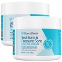 Roycederm Bed and Pressure Sore Treatment Cream: Fast Skin Healing Cream - Infection Protection for Bed Sores, Pressure Sores, Blisters, Cuts, Burns - for Bedridden, Elderly and Amputees - 2 Pack