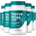 (5 Pack) Nerve Bliss Max – Official Nervebliss for Neuropathy Capsules with a Natural Blend for Daily Comfort and Overall Nerve Health Support, Just 2 Easy-to-Swallow Pills a Day (300 Capsules)