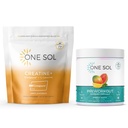 One Sol Creatine & Pre-Workout Bundle for Women: Boost Lean Muscle, Recovery, Energy & Focus with Natural Vegan Supplements (Unflavored Creatine & Mango Guava Pre-Workout)
