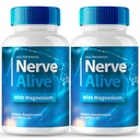 Nerve Alive for Nerve Pain Capsules, Nerve Alive for Neuropathy Supplement Pills, Nerve Health Support Advanced Formula - Maximum Strength, NerveAlive Natural Support Reviews (2 Pack)