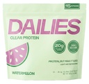DAILIES Clear Protein Powder, Sugar Free Flavor, 20g Whey Isolate & 100 Calories per Serving, Light & Refreshing Protein Shake Drink Mix for Pre or Post Workout, 15 On the Go Stick Packs (Watermelon)