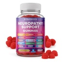 Sugar Free Neuropathy Support Gummies for Nerve – Enhanced Nerve Health, Regeneration, Cognitive Support with Vitamin B1, B6, B12, Magnesium, ALA, Turmeric, CoQ10 & More