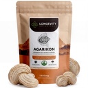 Longevity Botanicals Agarikon Mushroom Powder Supplement Extract 100g | Fomitopsis Officinalis Fruiting Body | ≥30% Beta-D-Glucans | 60 Servings of 1,660mg | Supports Respiratory & Immune Wellness