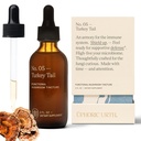 Turkey Tail Mushroom Extract - Double Extracted Fruitbody Mushroom Tincture | Immunity Booster, Manages Inflammation, Soothes Aches, Healthy Digestive Function, Antioxidants (60 Servings)