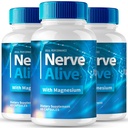 Nerve Alive for Nerve Pain Capsules, Nerve Alive for Neuropathy Supplement Pills, Nerve Health Support Advanced Formula - Maximum Strength, NerveAlive Natural Support Reviews (3 Pack)