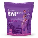 NutraOne Clear Whey Protein Powder Drink Mix, Naturally & Artificially Flavored, Clear Protein Drink, 20g of Protein, Zero Sugar (Sour Grape - 30 Servings)