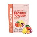 Clean Simple Eats Clear Protein Drinks, 20g Grass Fed Whey Protein Isolate, Ultra Filtered, Light & Refreshing Beverage, Low Lactose, Pineapple Passion, 20 Servings