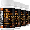 1300 MG Liposomal NAD+ Supplement | Highest Absorption | Purest NAD Supplemet to Boost NAD+ Effetively | Boosting NAD+ Supplement for Aging Defese, Cellular Energy, Longevity | 240 Count