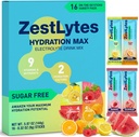 Salty Fruit Flavor Powder Packets, Electrolyte Powder Drink Mix, Liquid Everyday IV Drink Mix for Rehydration Max | Sugar Free | 9 Vitamins & Nutrients | 2 Hydration Factors | 16 Sticks