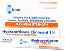 Globe Hydrocortisone Maximum Strength Transparent Ointment 1%,1 oz | Anti-Itch Topical Ointment for Redness, Swelling, Itching, Rash, Dermatitis, Bug/Mosquito Bites, Eczema, Hemorrhoids & More