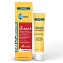 Globe First Aid Antibiotic Burn Relief, Maximum Strength Triple Antibiotic Ointment for 24-Hour Infection Protection 2 Ounce